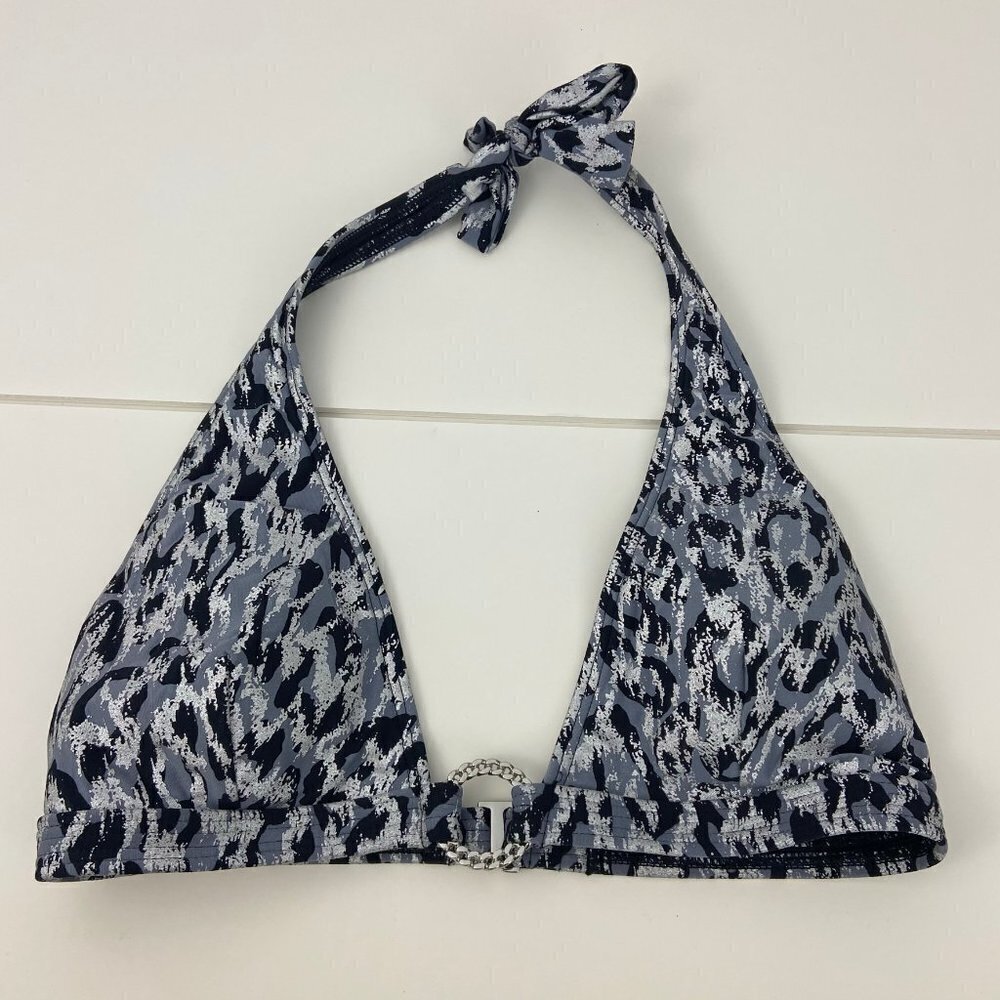 - Michael Kors Black‎ Animal Print Bikini Top…